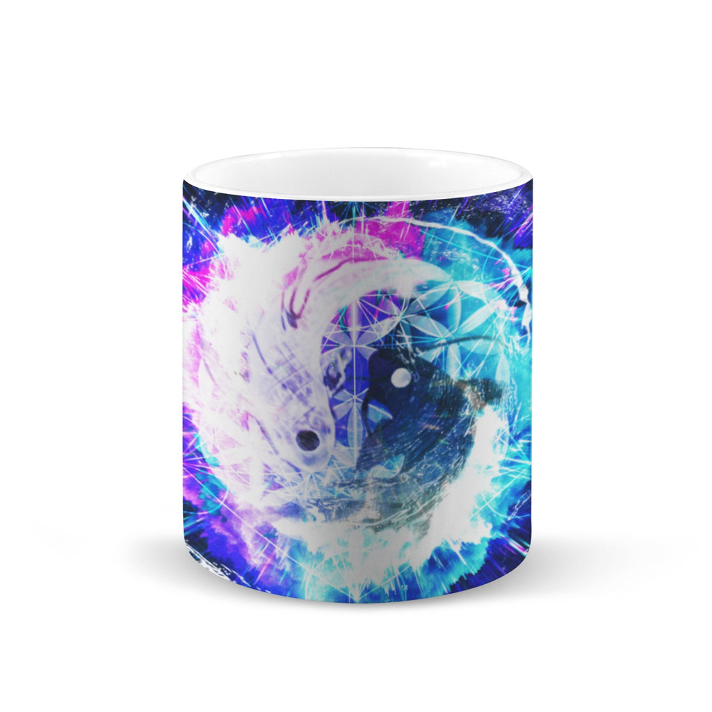 Creation's Koi Meditations Custom White Mug(11OZ)(Set of 2) | Ships from USA