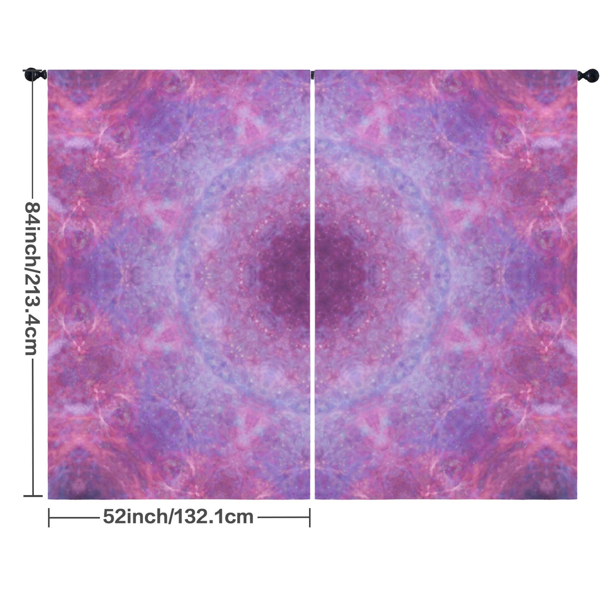 Katerina's Angelus Everlasting Desires Floor-To-Ceiling Curtain 52x84inch | Ships from USA