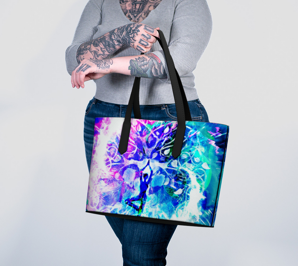 Creation's Desires Namaste Meditations Vegan Leather Tote