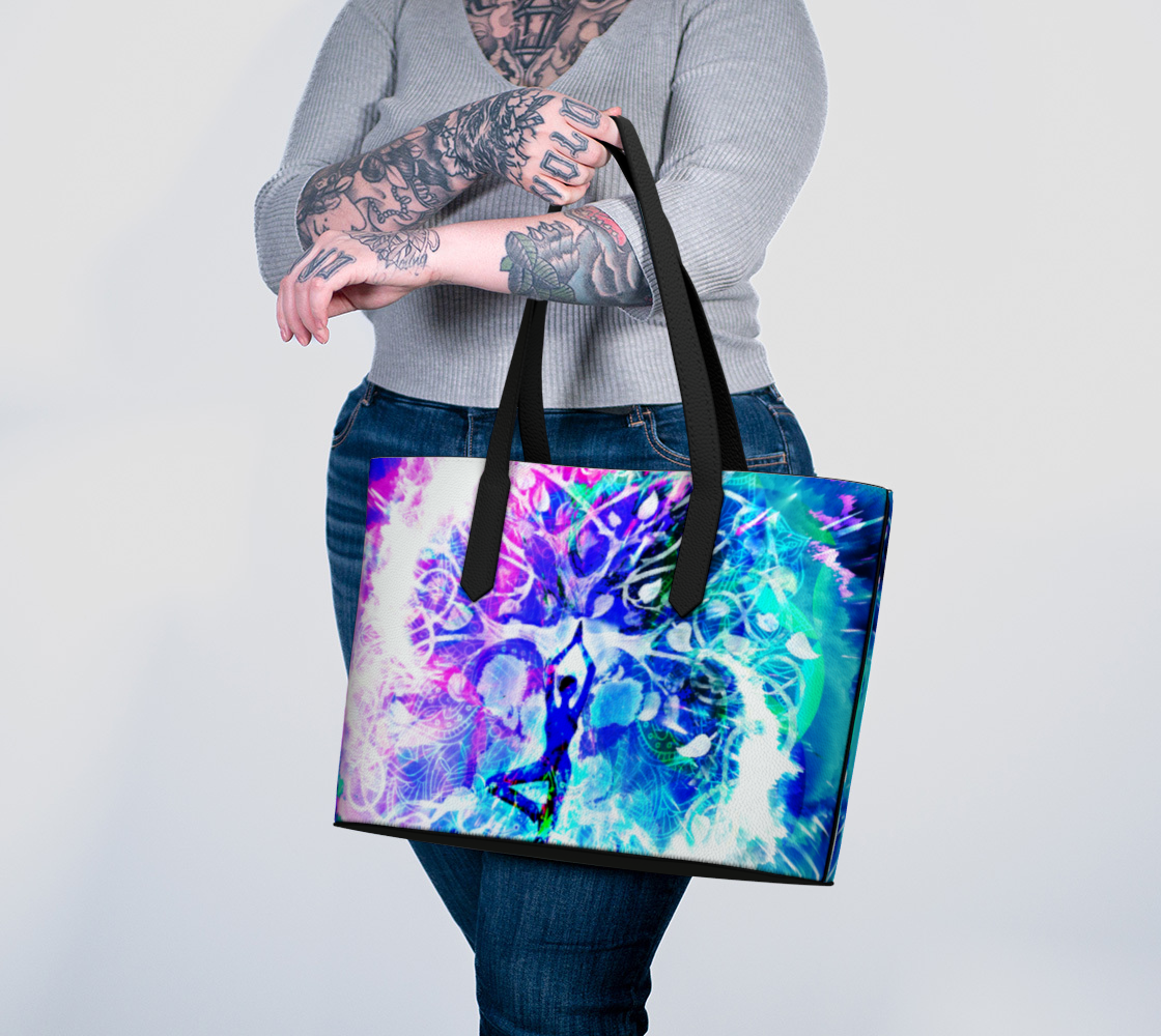 Creation's Desires Namaste Meditations Vegan Leather Tote