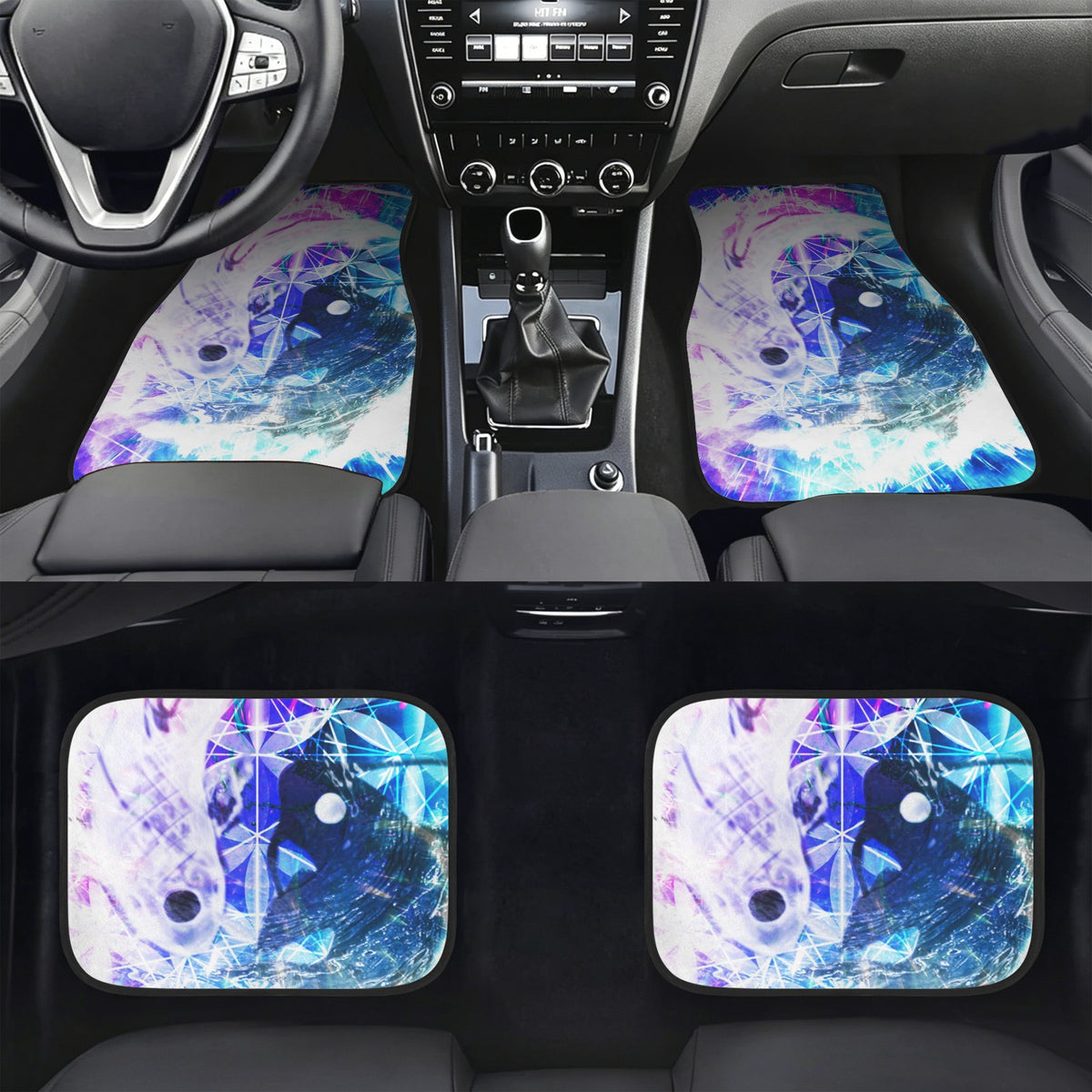 Creation's Koi Meditations 4-Piece Car Floor Mats （Customized Separately）| Ships from USA