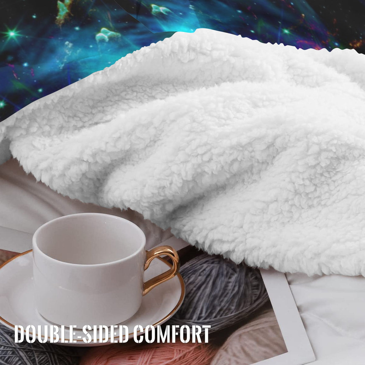 Katerina's Now & Forever Koi Desires Sherpa Fleece Blanket 60" x 80" | Ships from USA
