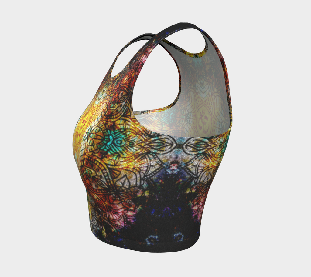Amen Jin's Breathe Again Om Meditations Athletic Crop Top