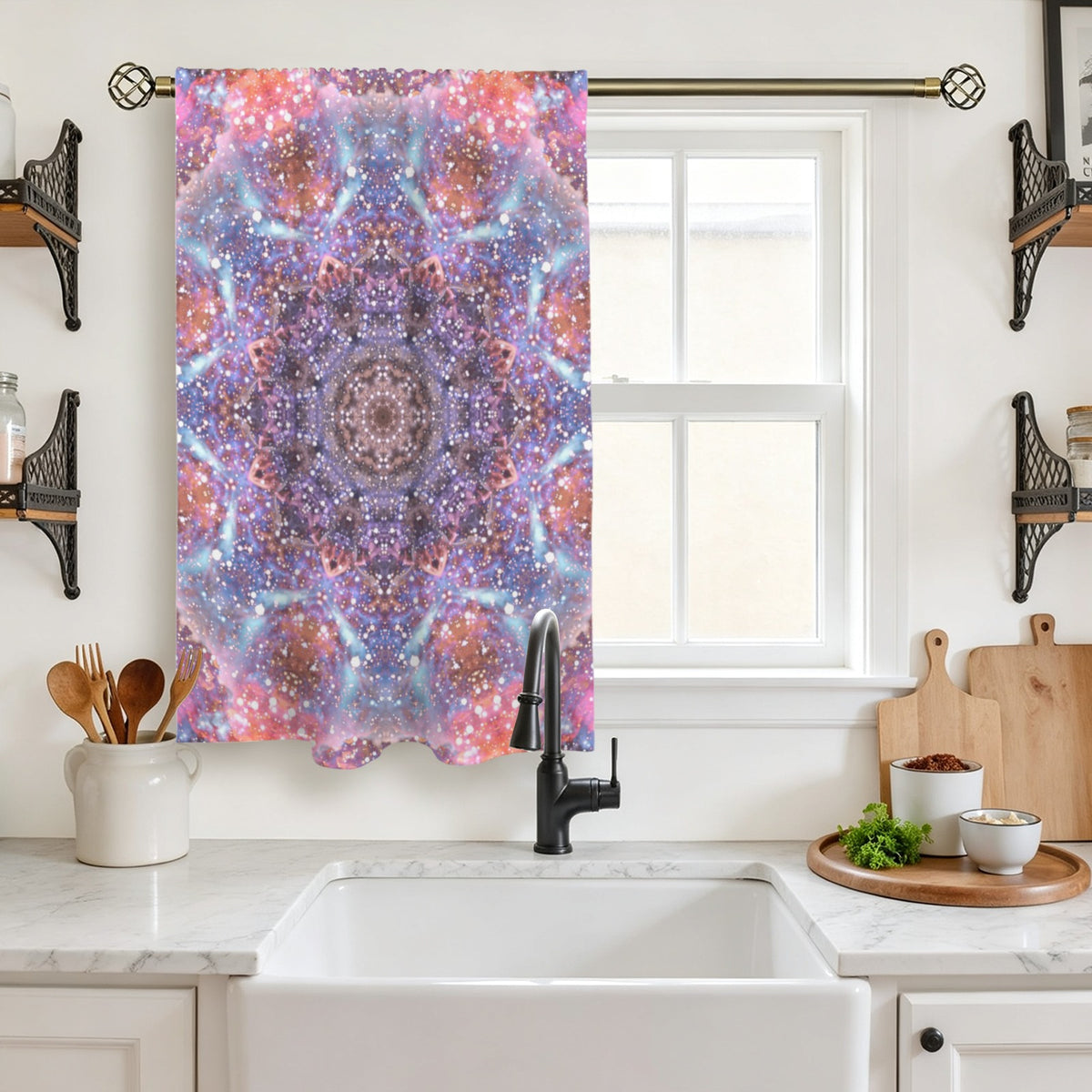 Katerina's Fiesta Desires Window Curtain 27.6" x 39.4" ( 1 Piece ) | Ships from USA