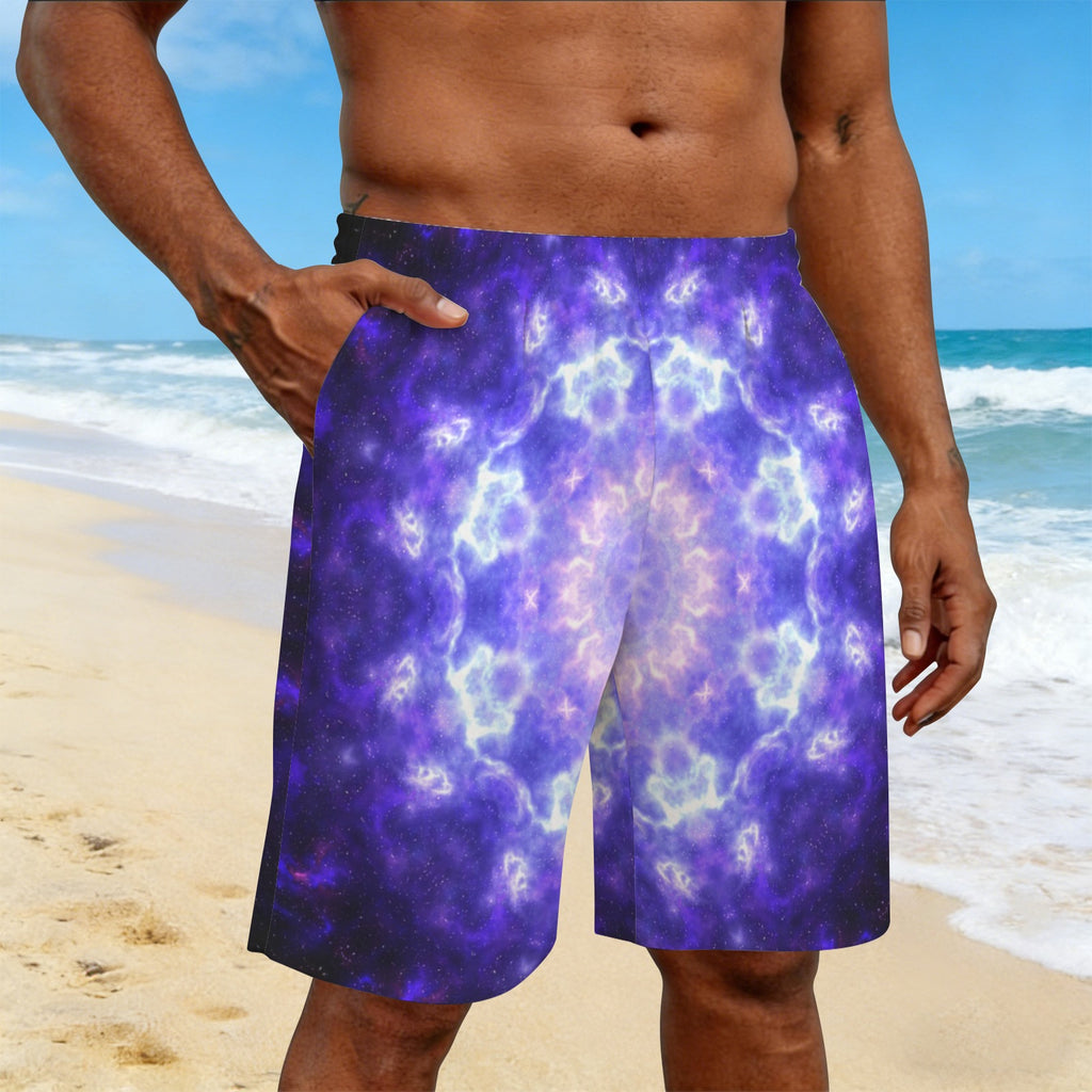 Katerina Vampira Draga Desires Men's All Over Print Beach Shorts (Sets 26) | Ships from USA