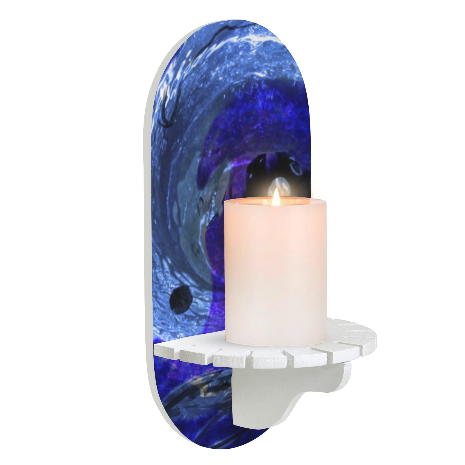 Katerina's Dragon's Eye Koi Desires Wall Mounted Candle Holder | Ships from USA