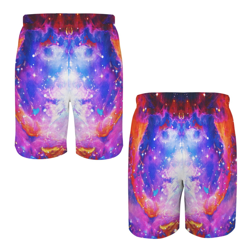 Katerina's Cassandra Desires Men's All Over Print Beach Shorts (Sets 26) | Ships from USA