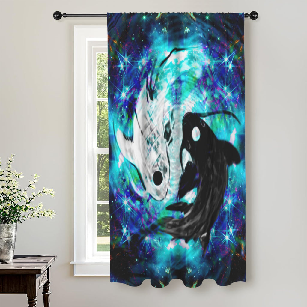 Katerina's Now & Forever Koi Desiresu Window Curtain 52" x 63" ( 1 Piece ) | Ships from USA