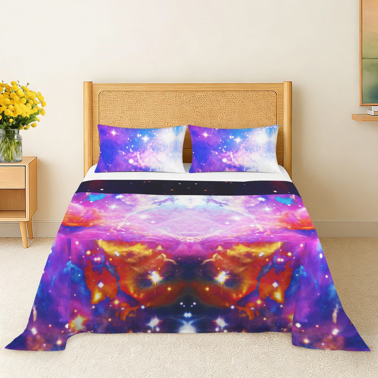 Katerina's Cassandra Desires 3-Piece Bedding Set (Bed Sheet + Pillowcases)  | Ships from USA
