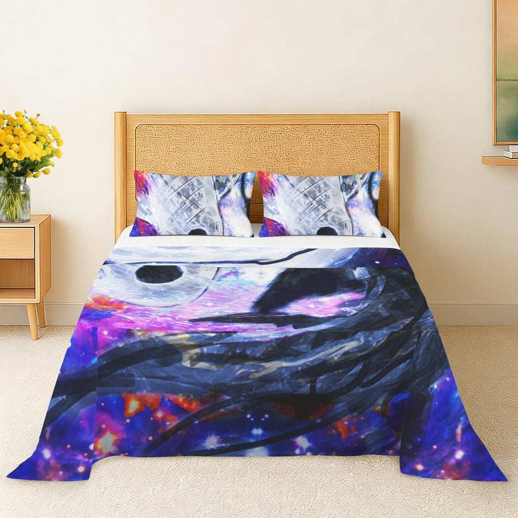 Katerina's Cassandra Koi Desires 3-Piece Bedding Set (Bed Sheet + Pillowcases)  | Ships from USA
