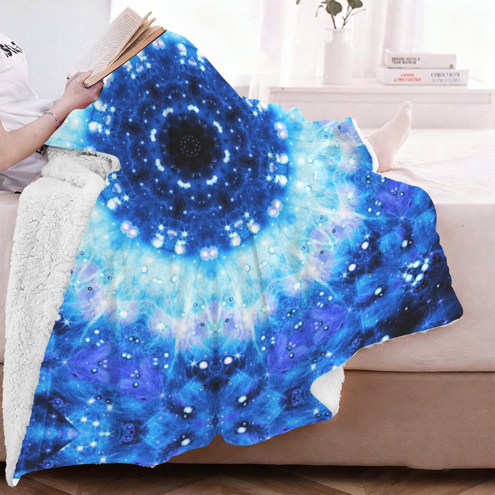 Katerina's Noel Nouvelette Desires Sherpa Fleece Blanket 60" x 80" | Ships from USA