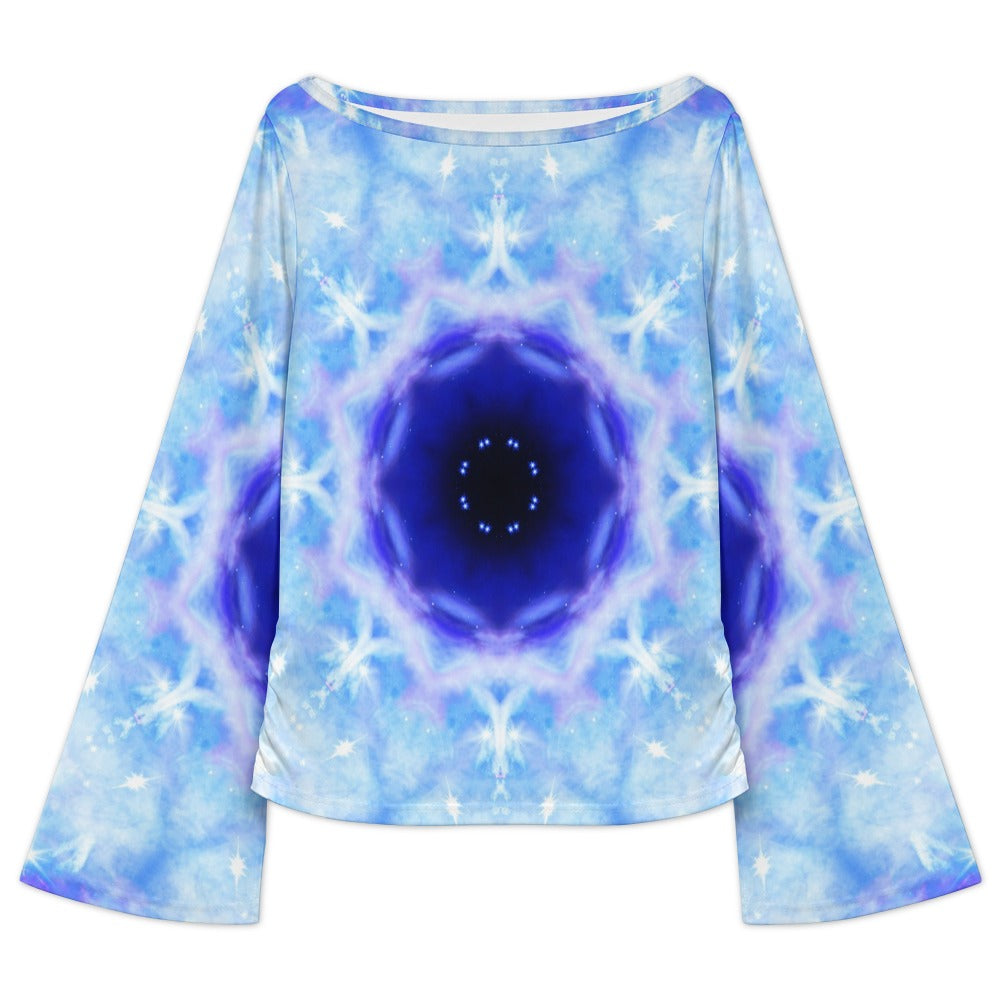 Amen Jin's Kingdom of the Moon Desires Women's Boat Neck Bell Sleeve T-shirt
