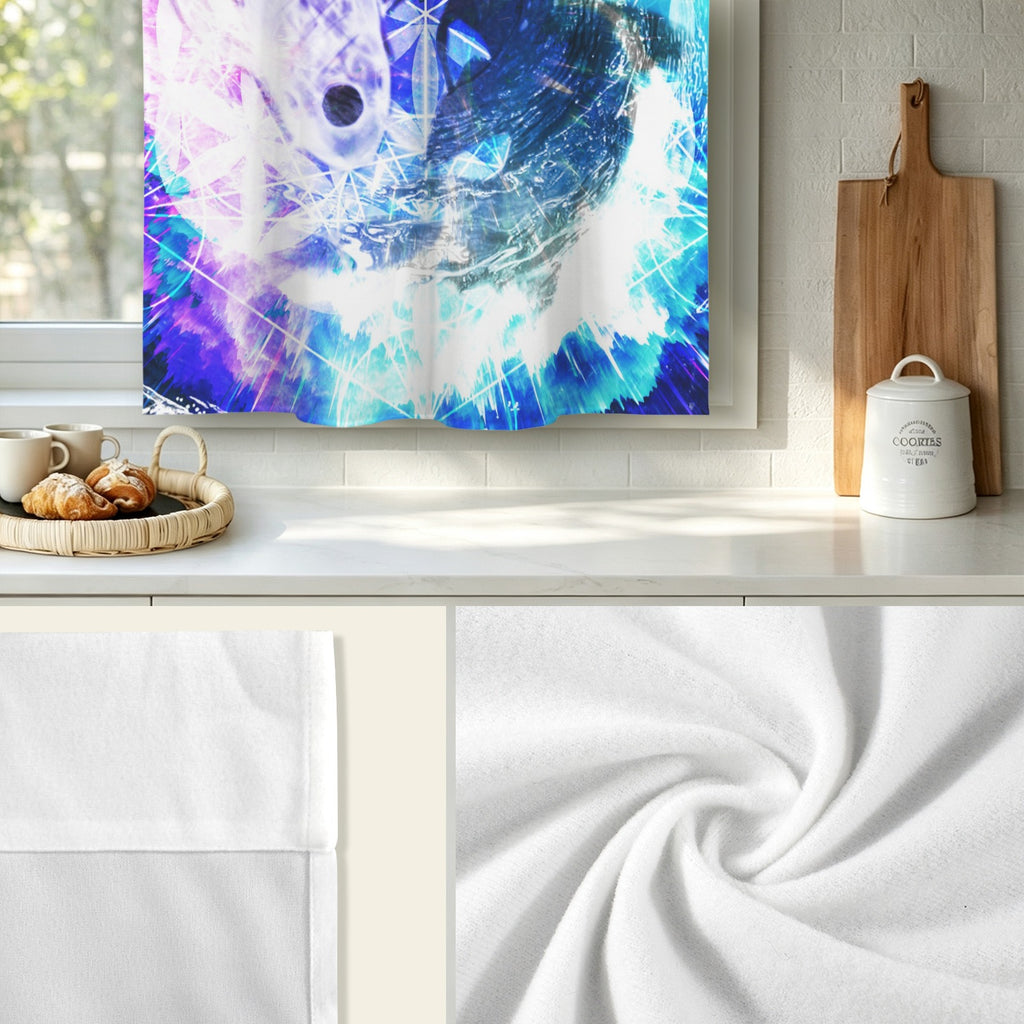 Creation's Koi Meditations Window Curtain 52" x 63" ( 1 Piece ) | Ships from USA