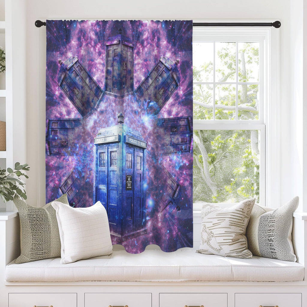 Katerina's Through Time & Space Doctor Desires Window Curtain 52" x 63" ( 1 Piece ) | Ships from USA