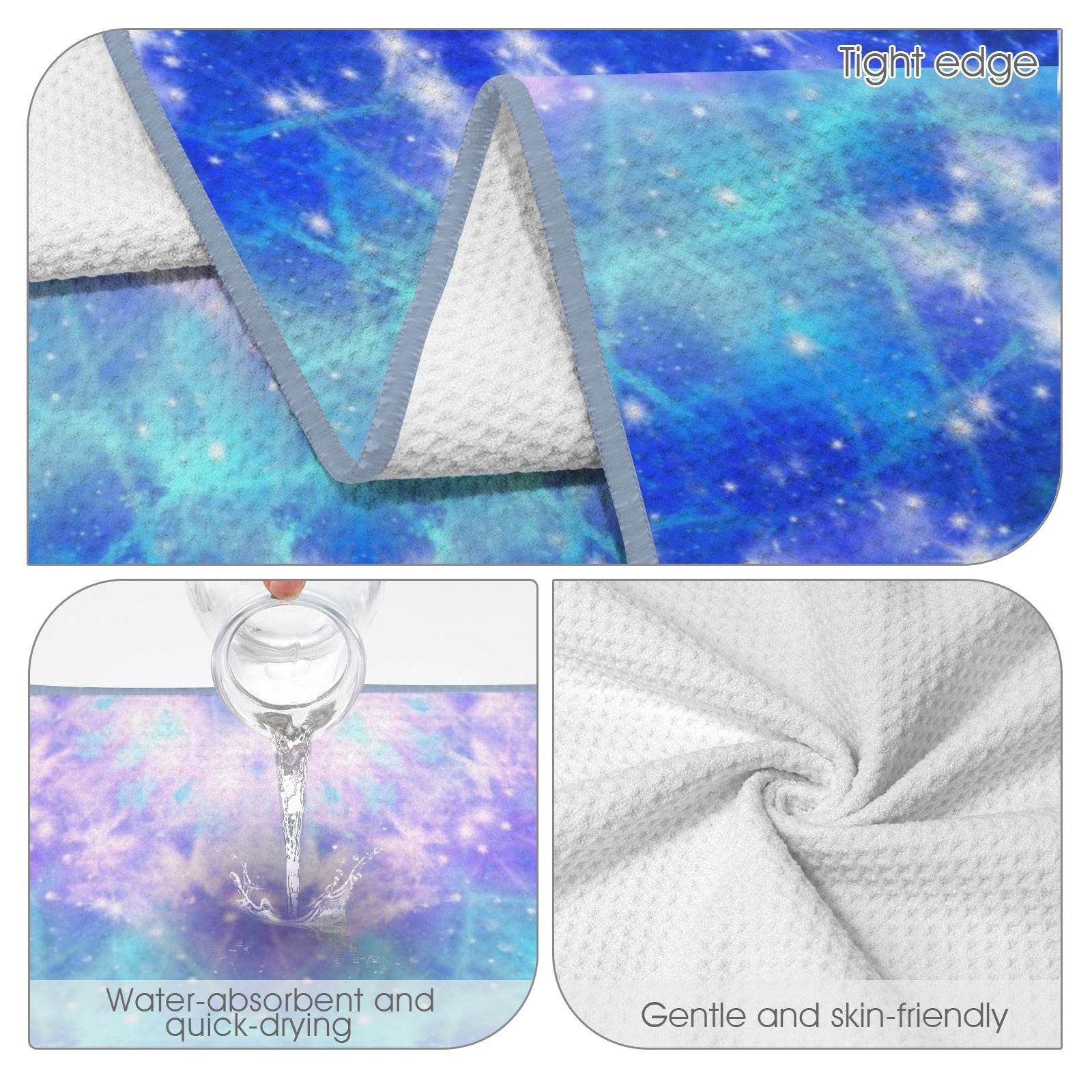 Amen Jin's Katerina's Eros & Psyche Desires Waffle Weave Bath Towel 29" x 58" | Ships from USA