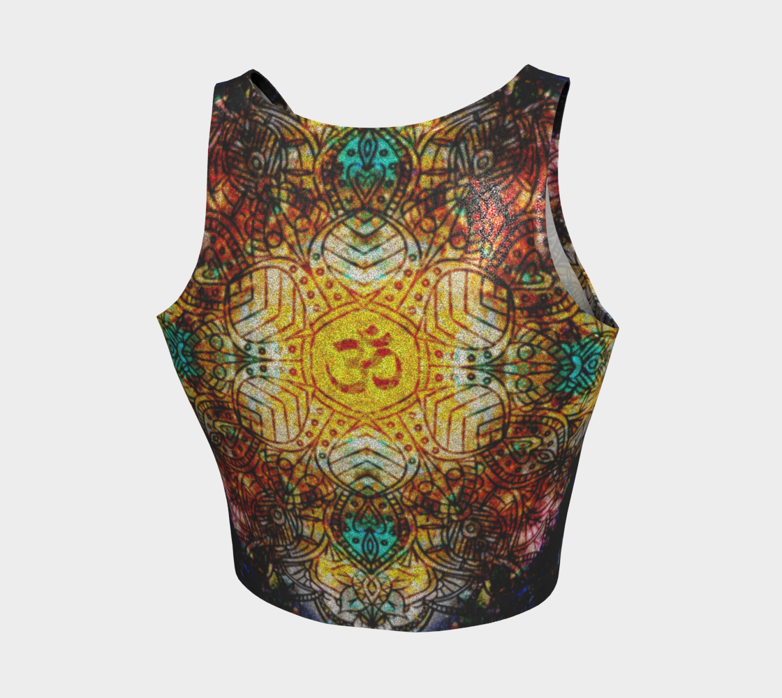 Amen Jin's Breathe Again Om Meditations Athletic Crop Top