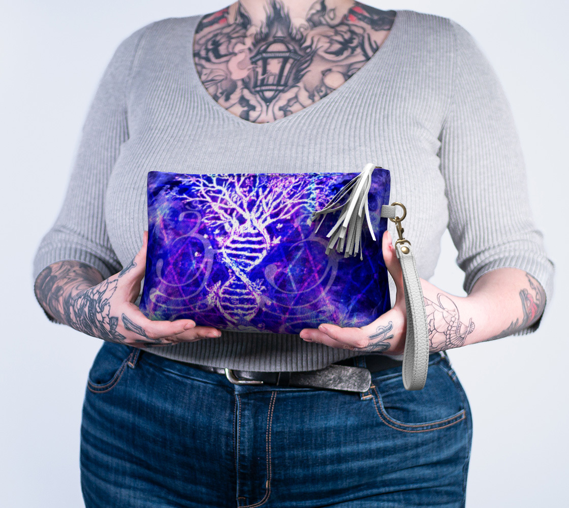 Katerina's Dragon's Eye Desires Buddha Meditations Vegan Leather Makeup Bag