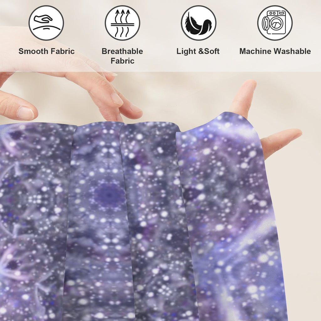 Katerina's Lilac Star Desires Twin Bedding Set (Fitted Sheet + Pillowcases) | Ships from USA