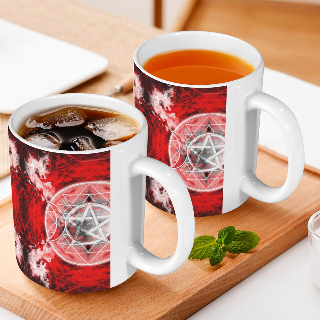 Katerina's Waiting for Hello Triple Goddess Meditations Custom White Mug(11OZ)(Set of 2) | Ships from USA