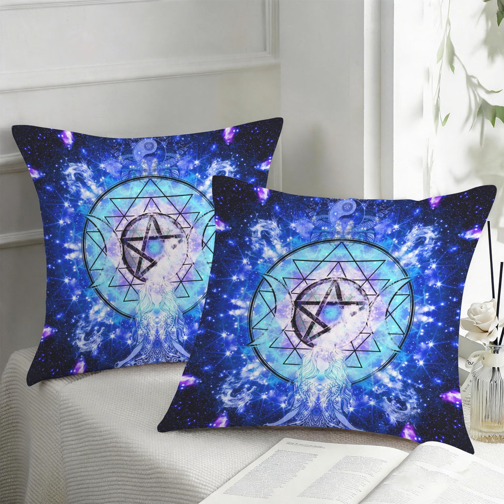 Amen Jin's Katerina's Eros & Psyche Magical Awakening Meditations Custom Pillow Cases 18" x 18" (2-Pack) | Ships from USA