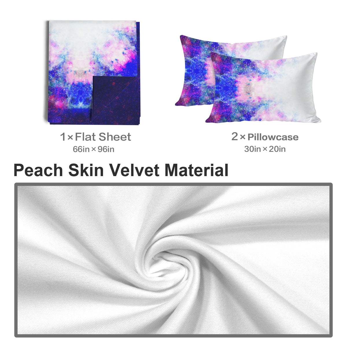 Katerina's Independence Desires 3-Piece Bedding Set (Bed Sheet + Pillowcases)  | Ships from USA
