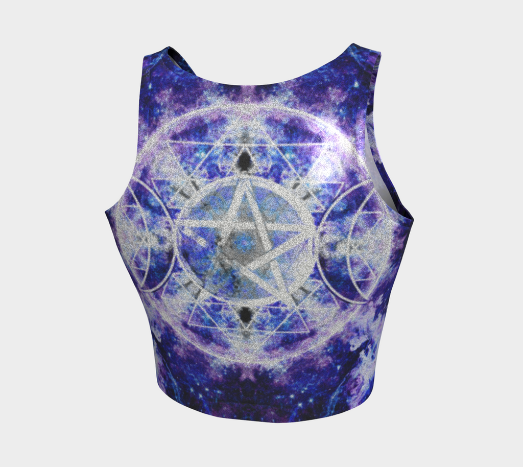 Katerina's Dracularian Dragoness Triple Goddess Meditiations Athletic Crop Top