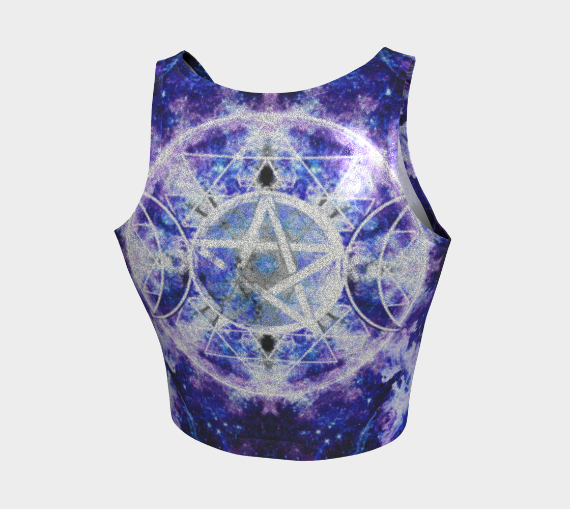 Katerina's Dracularian Dragoness Triple Goddess Meditiations Athletic Crop Top