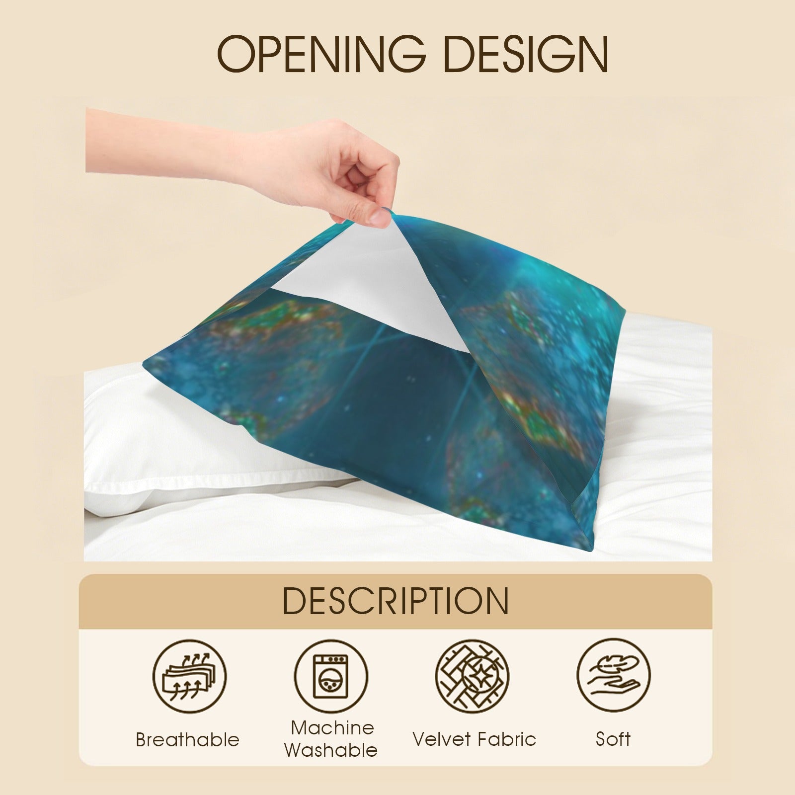 Katerina's Now & Forever Triple Goddess Meditations Pillow Case 36" x 20"  | Ships from USA