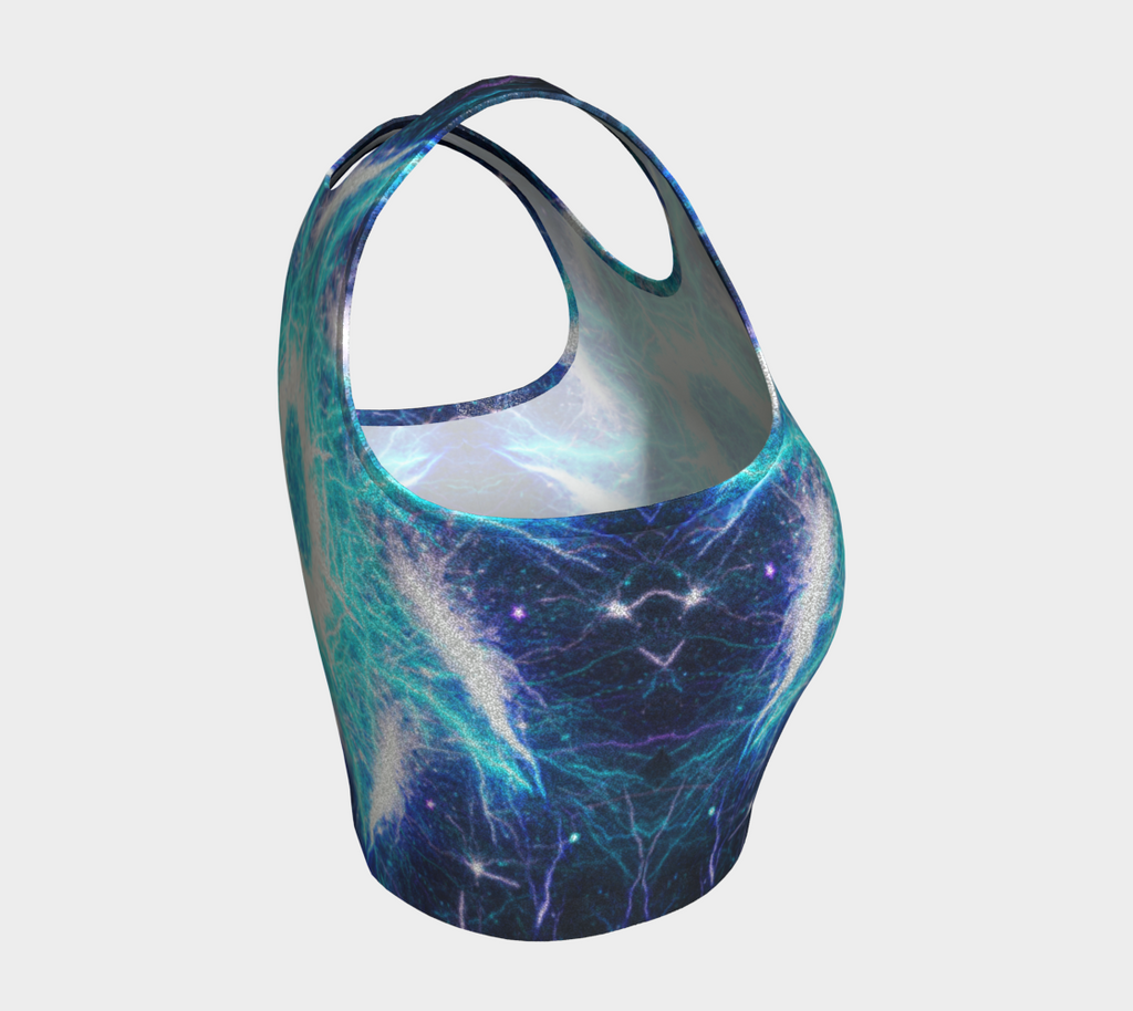 Katerina's Mandala of Electric Dragon Fire Desires Crop Top