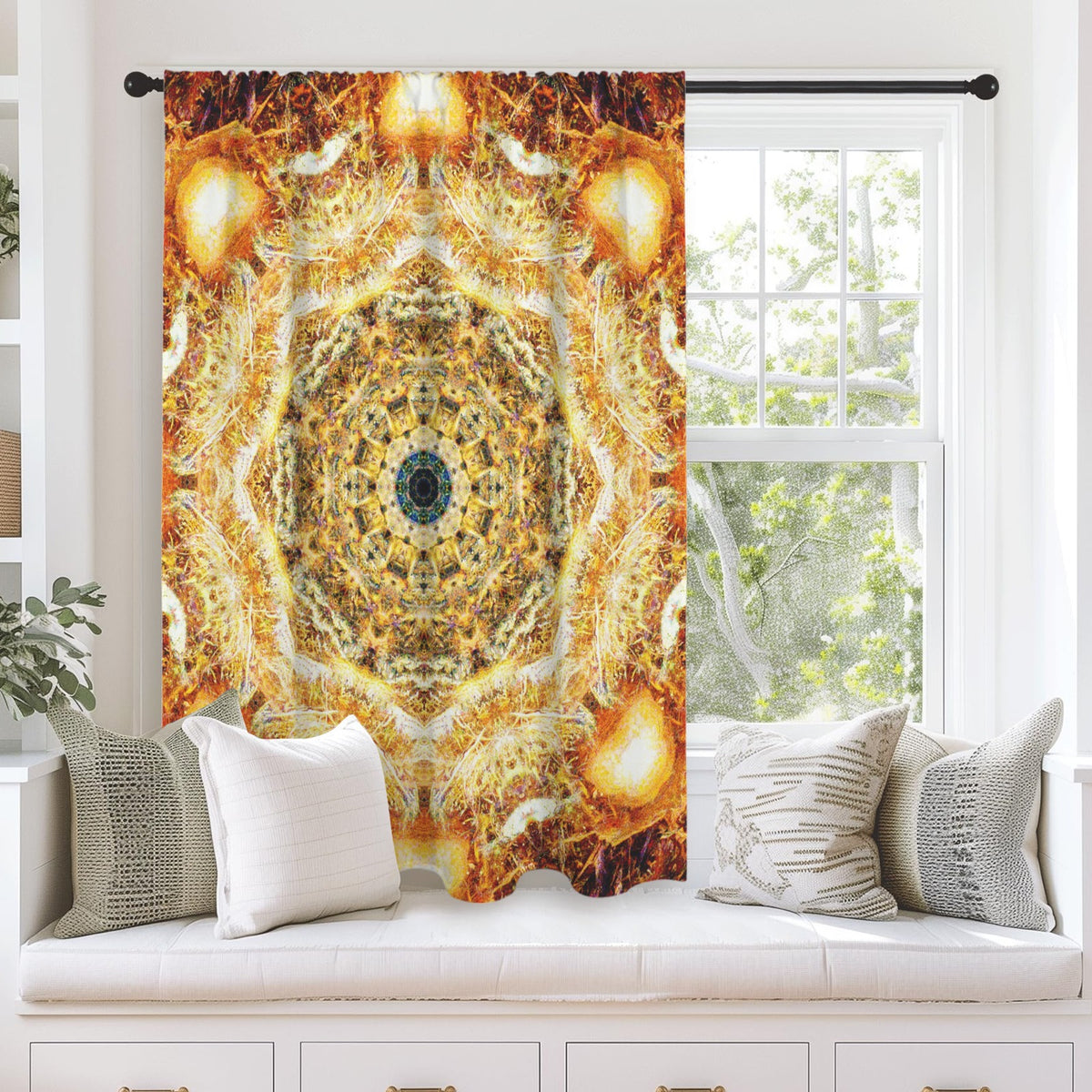 Katerina's Jupiter Desires Window Curtain 52" x 63" ( 1 Piece ) | Ships from USA