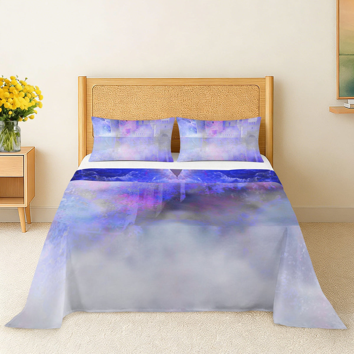 Katerina's I Will Come Again Translyvanian Desires 3-Piece Bedding Set (Bed Sheet + Pillowcases)  | Ships from USA