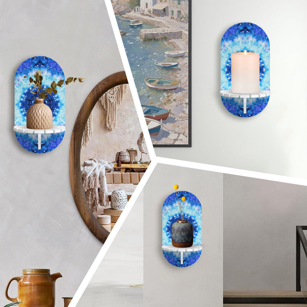 Katerina's Noel Nouvelette Desires Wall Mounted Candle Holder | Ships from USA