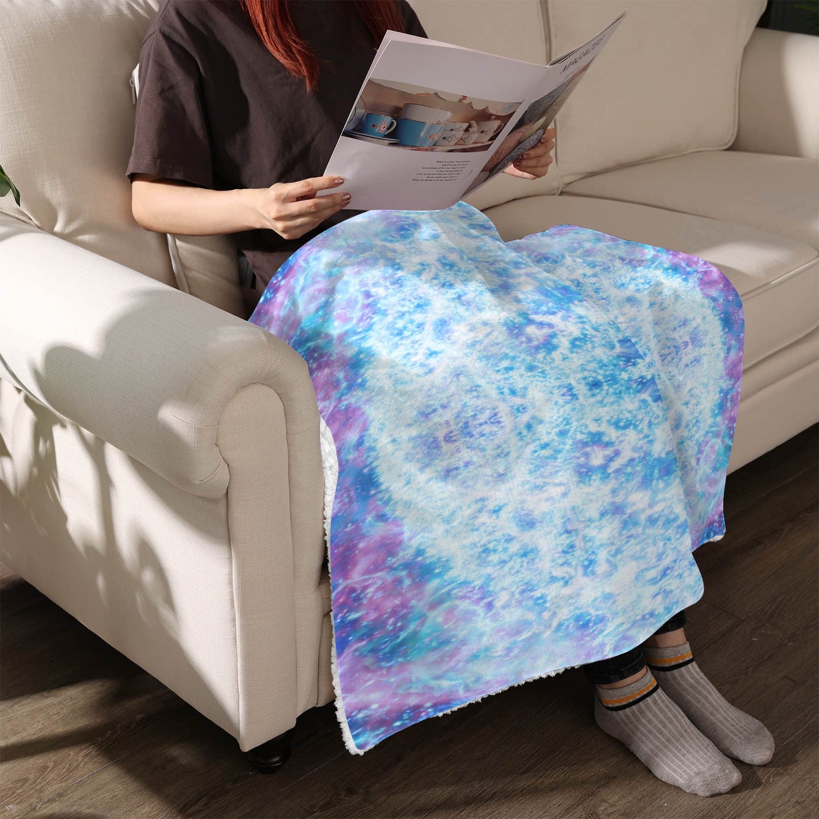 Katerina's Kamar-Taj Desires Sherpa Fleece Blanket 30" x 40" | Ships from USA