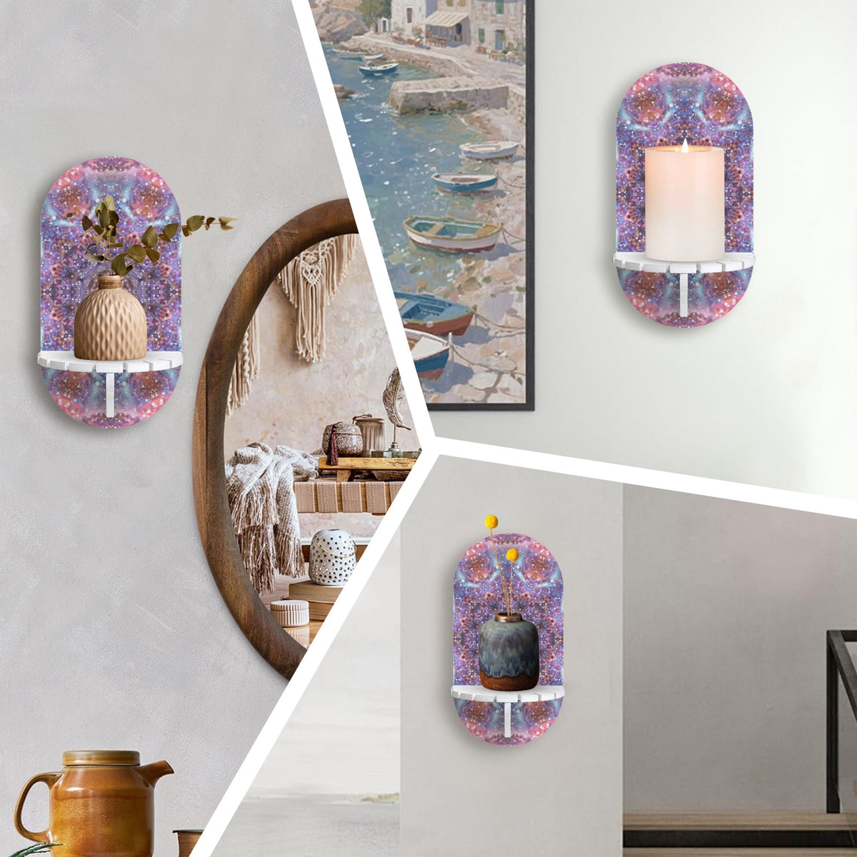 Katerina's Fiesta Desires Wall Mounted Candle Holder | Ships from USA