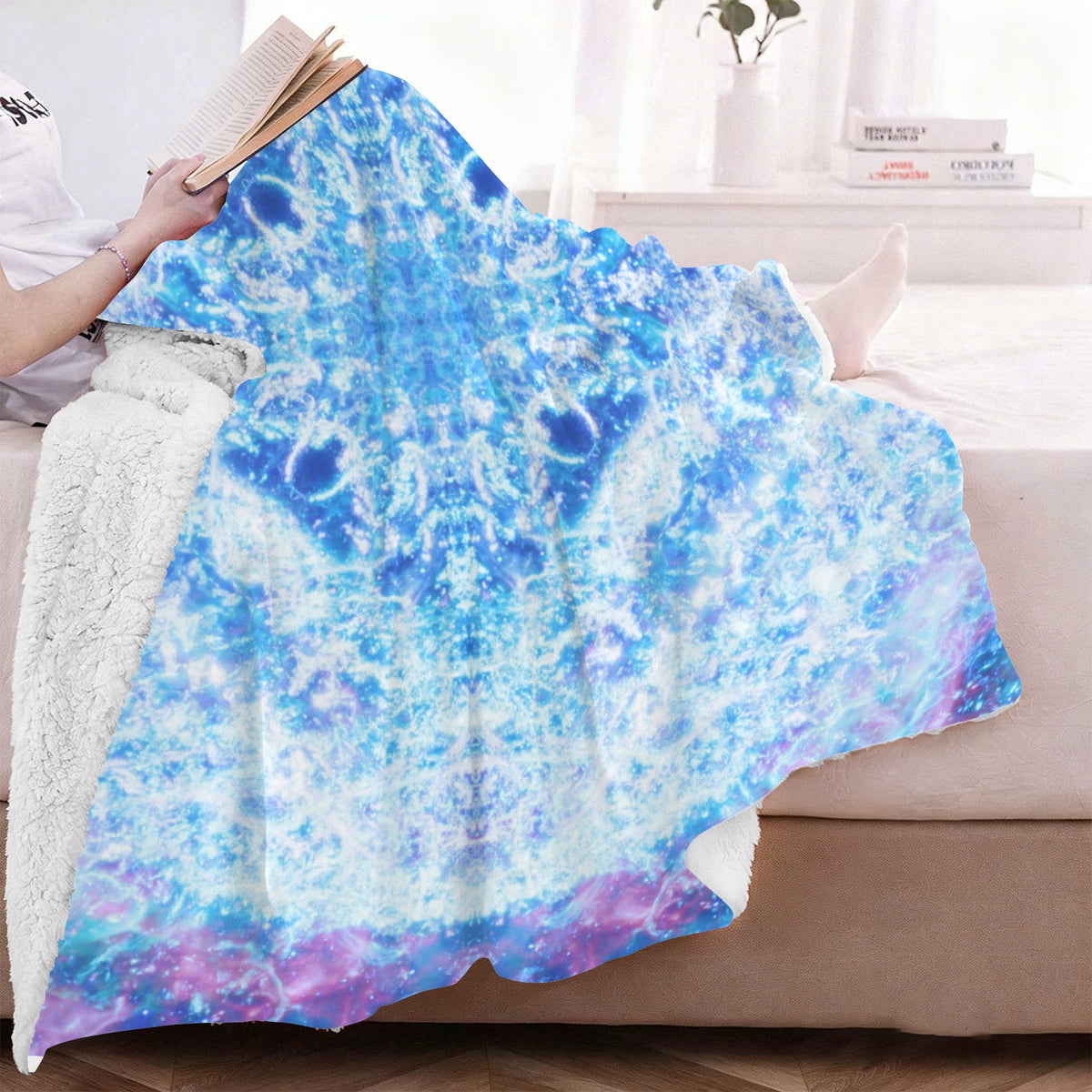 Katerina's Kamar-Taj Desires Sherpa Fleece Blanket 60" x 80" | Ships from USA