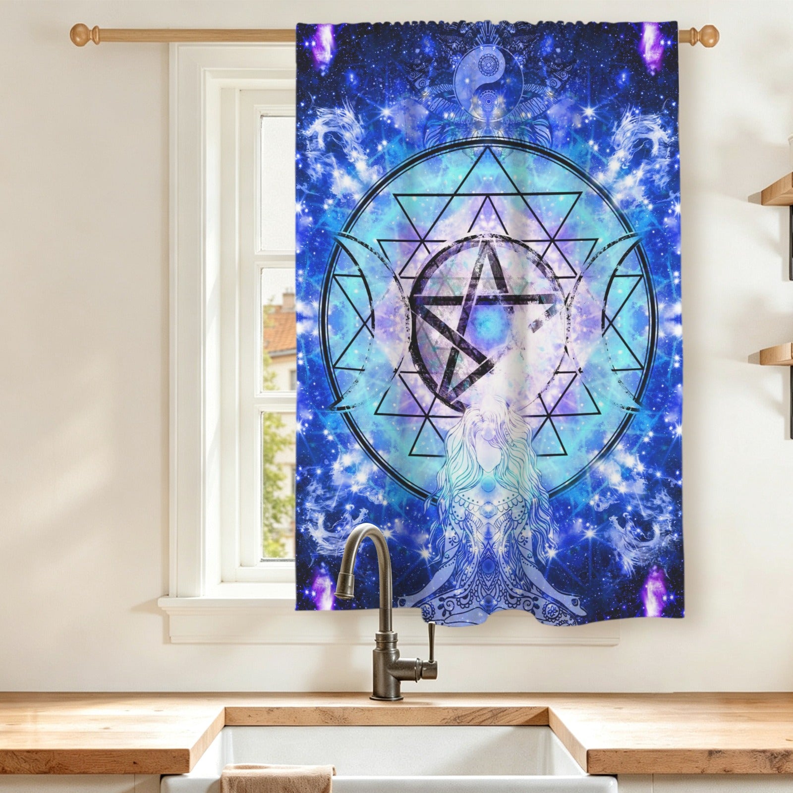 Amen Jin's Katerina's Eros & Psyche Magical Awakening Meditations Window Curtain 27.6" x 39.4" ( 1 Piece ) | Ships from USA
