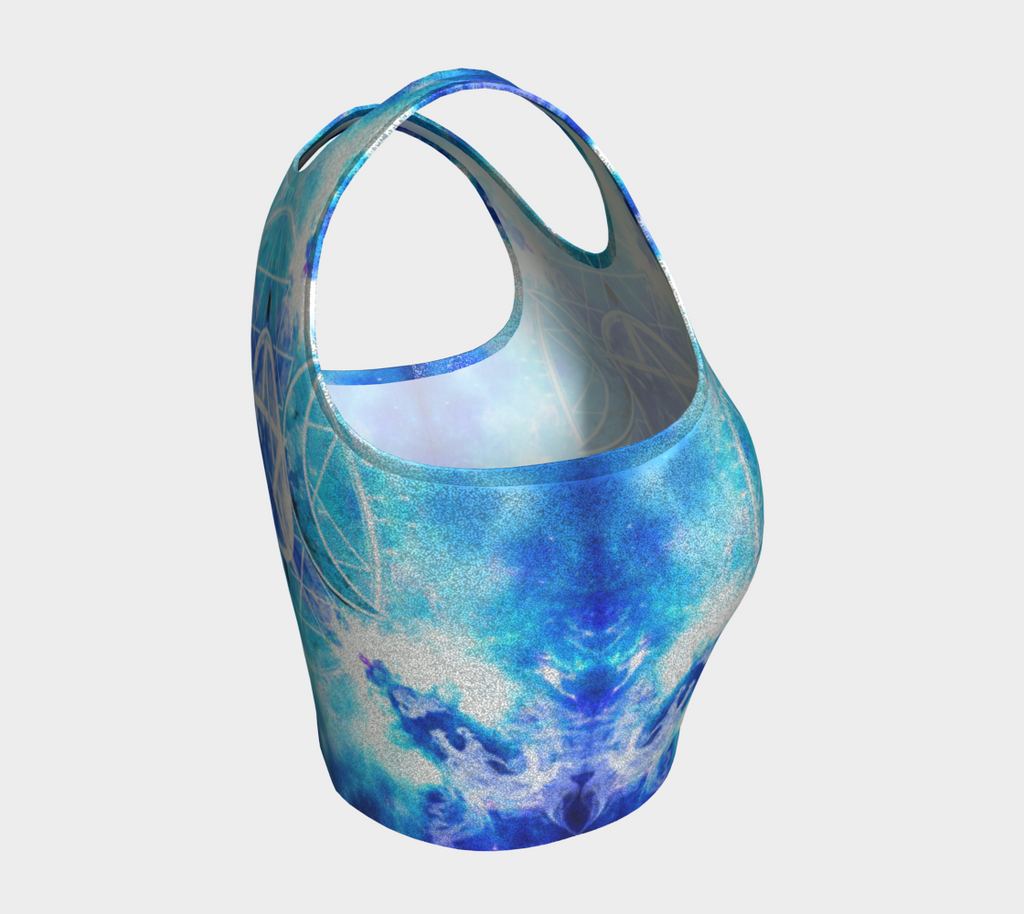 Amen Jin's Mandala of Dragon Fire Triple Goddess Meditations Athletic Crop Top