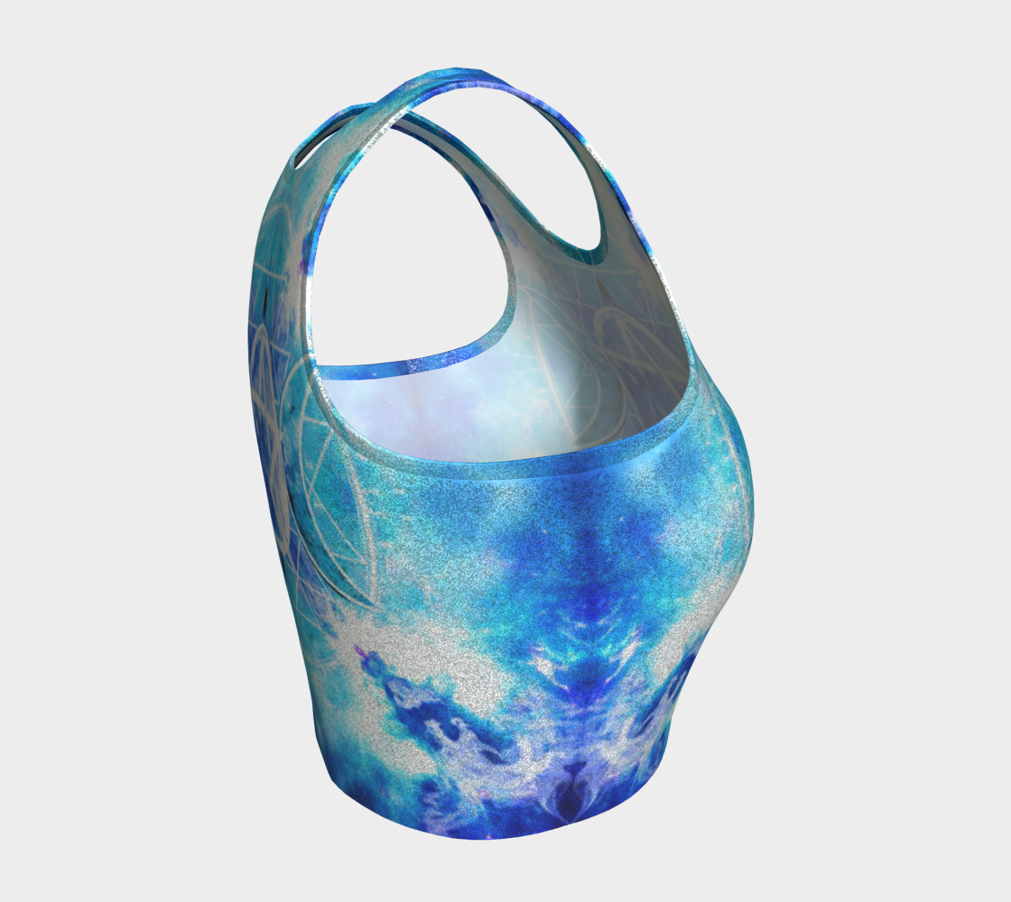 Amen Jin's Mandala of Dragon Fire Triple Goddess Meditations Athletic Crop Top