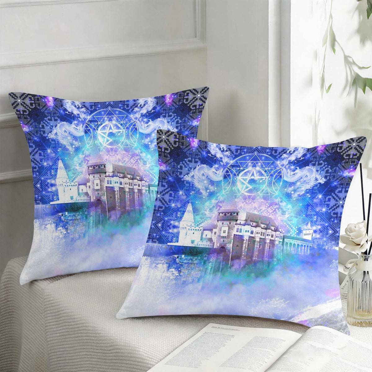 Amen Jin's Katerina's Eros & Psyche Dracularian Meditations Custom Pillow Cases 18" x 18" (2-Pack) | Ships from USA