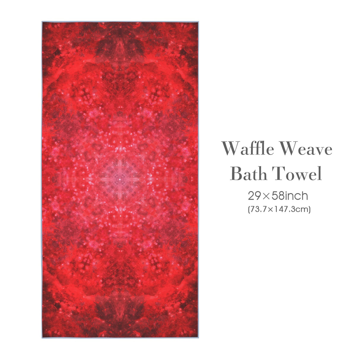 Katerina's as Alive as You Want Me Desires Waffle Weave Bath Towel 29" x 58" | Ships from USA