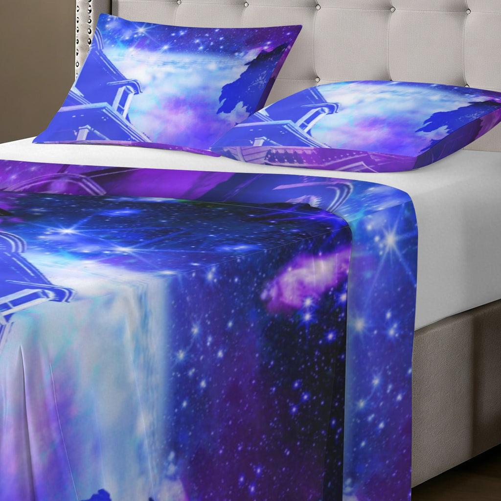Amen Jin's Katerina's Eros & Psyche Desires Hocus Pocus Dreams 3-Piece Bedding Set (Bed Sheet + Pillowcases)  | Ships from USA