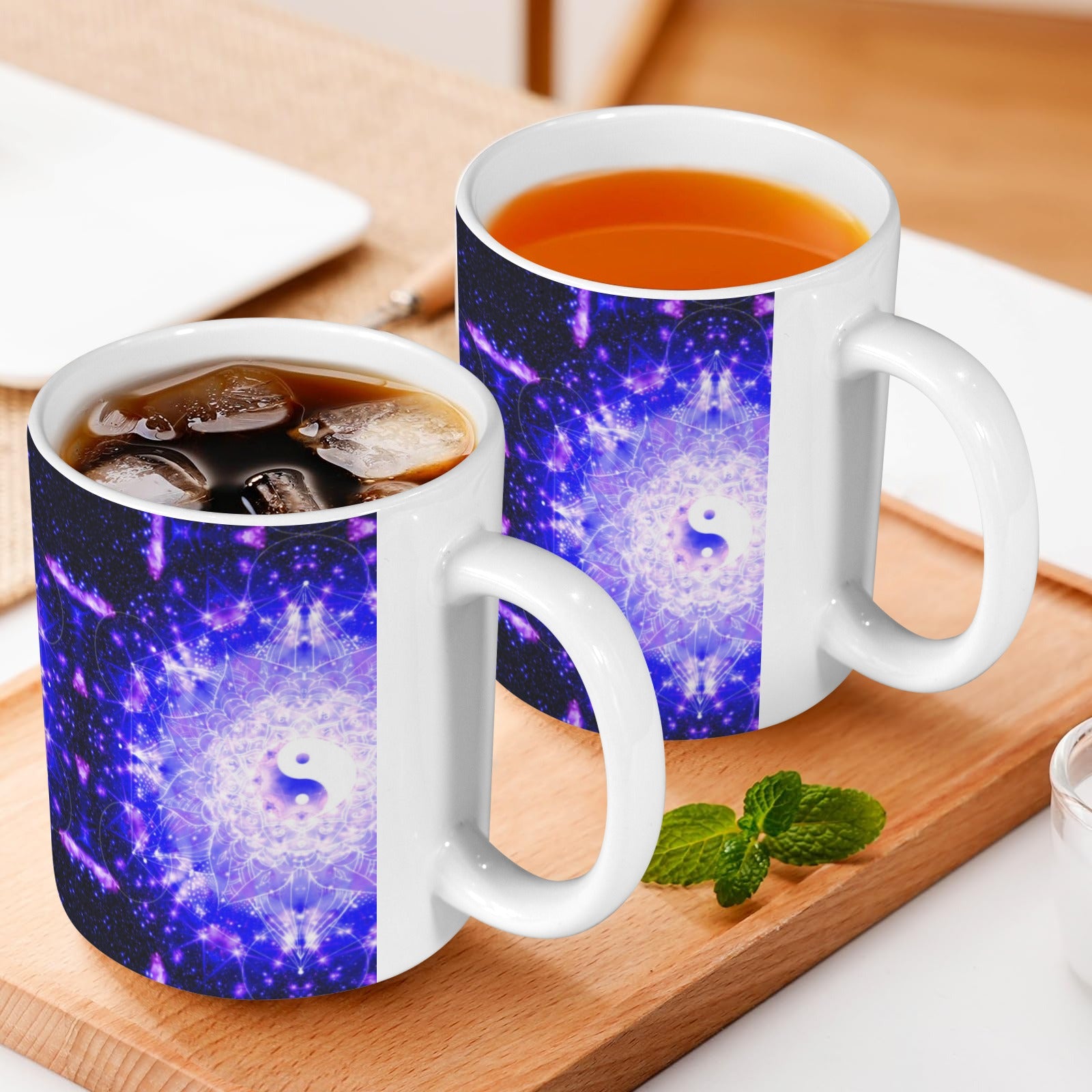 Katerina's Psyche Yin Yang Meditations Custom White Mug(11OZ)(Set of 2) | Ships from USA