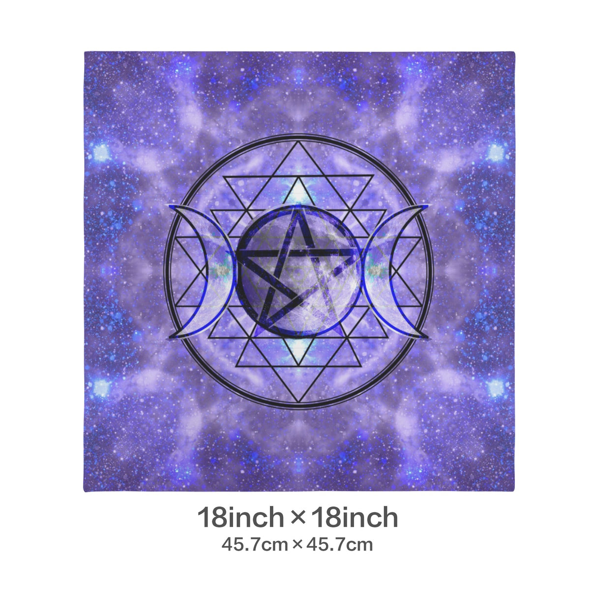 Katerina's Triple Goddess Magical Desires Custom Pillow Cases 18" x 18" (2-Pack) | Ships from USA