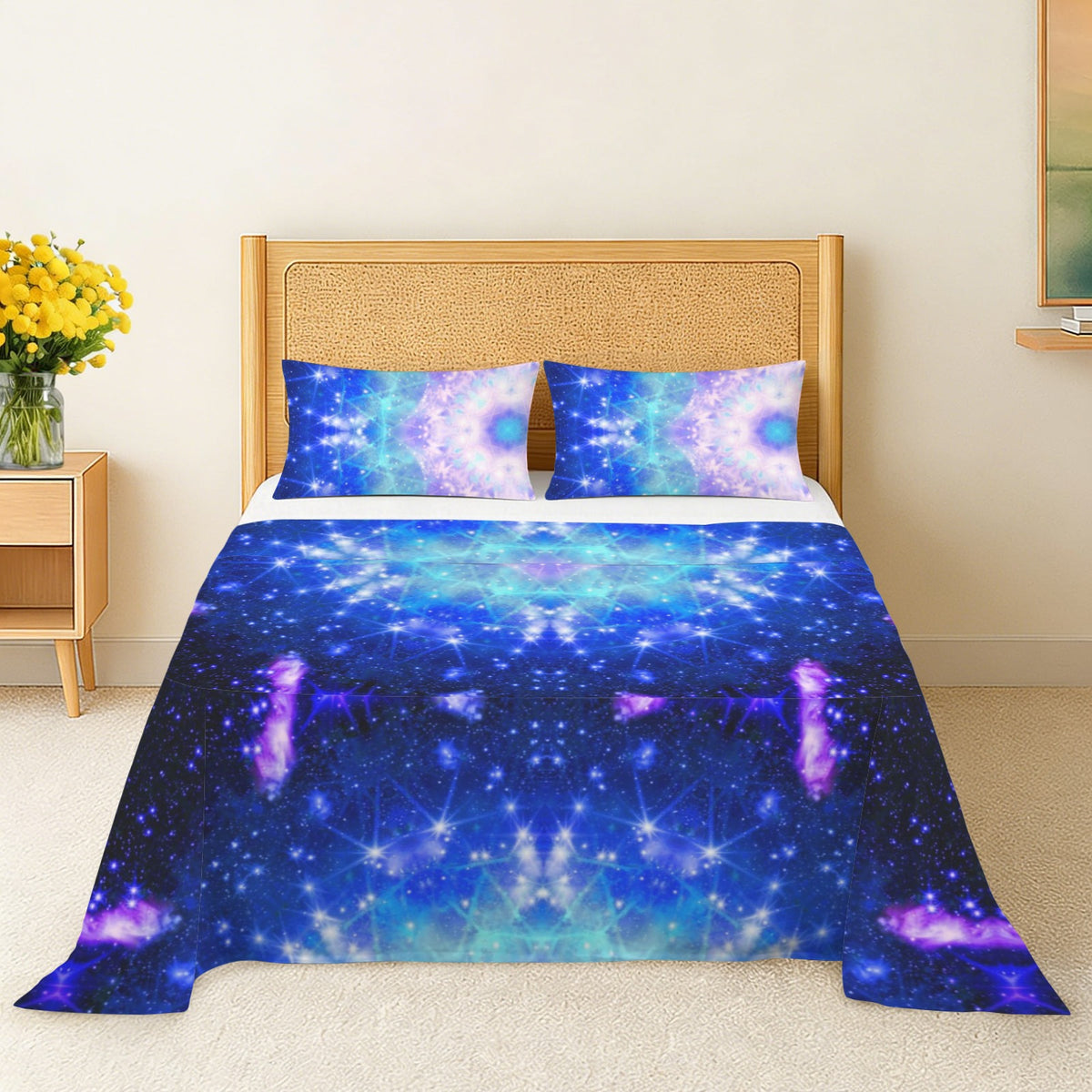 Amen's Katerina's Eros & Psyche Desires 3-Piece Bedding Set (Bed Sheet + Pillowcases)  | Ships from USA