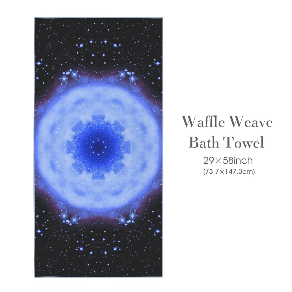 Katerina's Halo Desires Waffle Weave Bath Towel 29" x 58" | Ships from USA