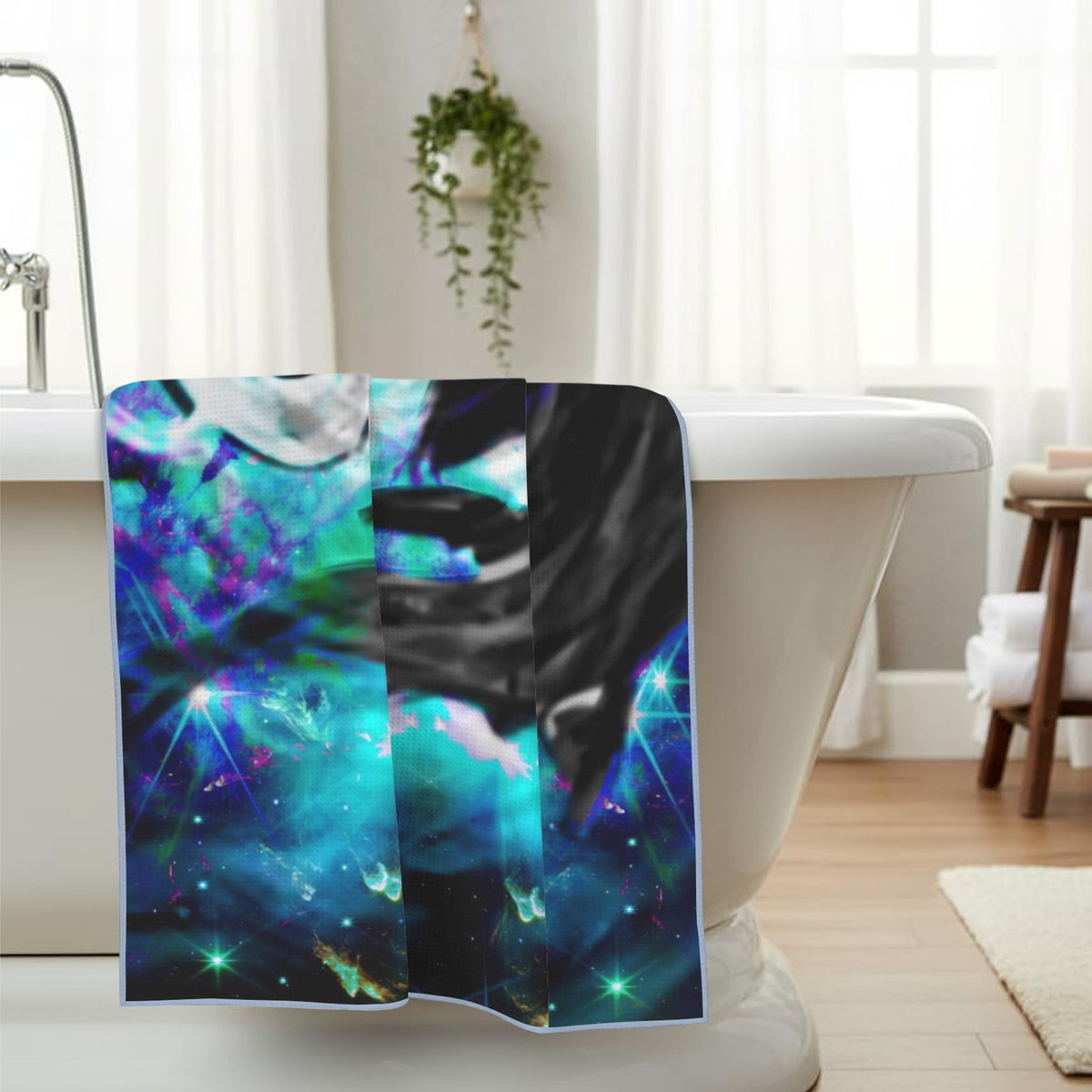 Katerina's Now & Forever Koi Desires Waffle Weave Bath Towel 29" x 58" | Ships from USA