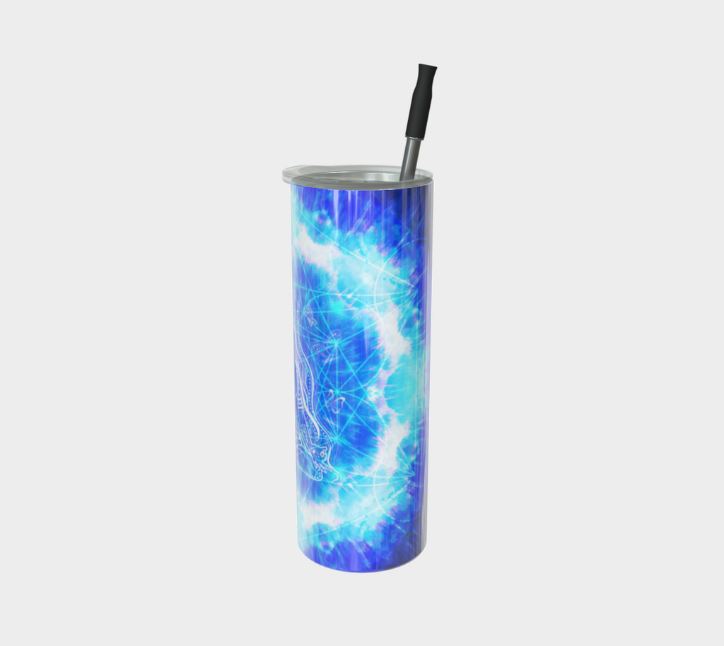 Amen Jin's Blue Sun Cosmic Meditations Stainless Steel Tumbler