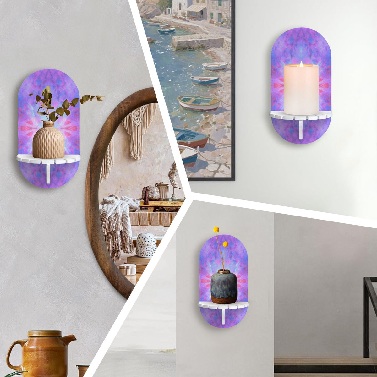 Katerina's Tomorrow Girl Desires Wall Mounted Candle Holder | Ships from USA