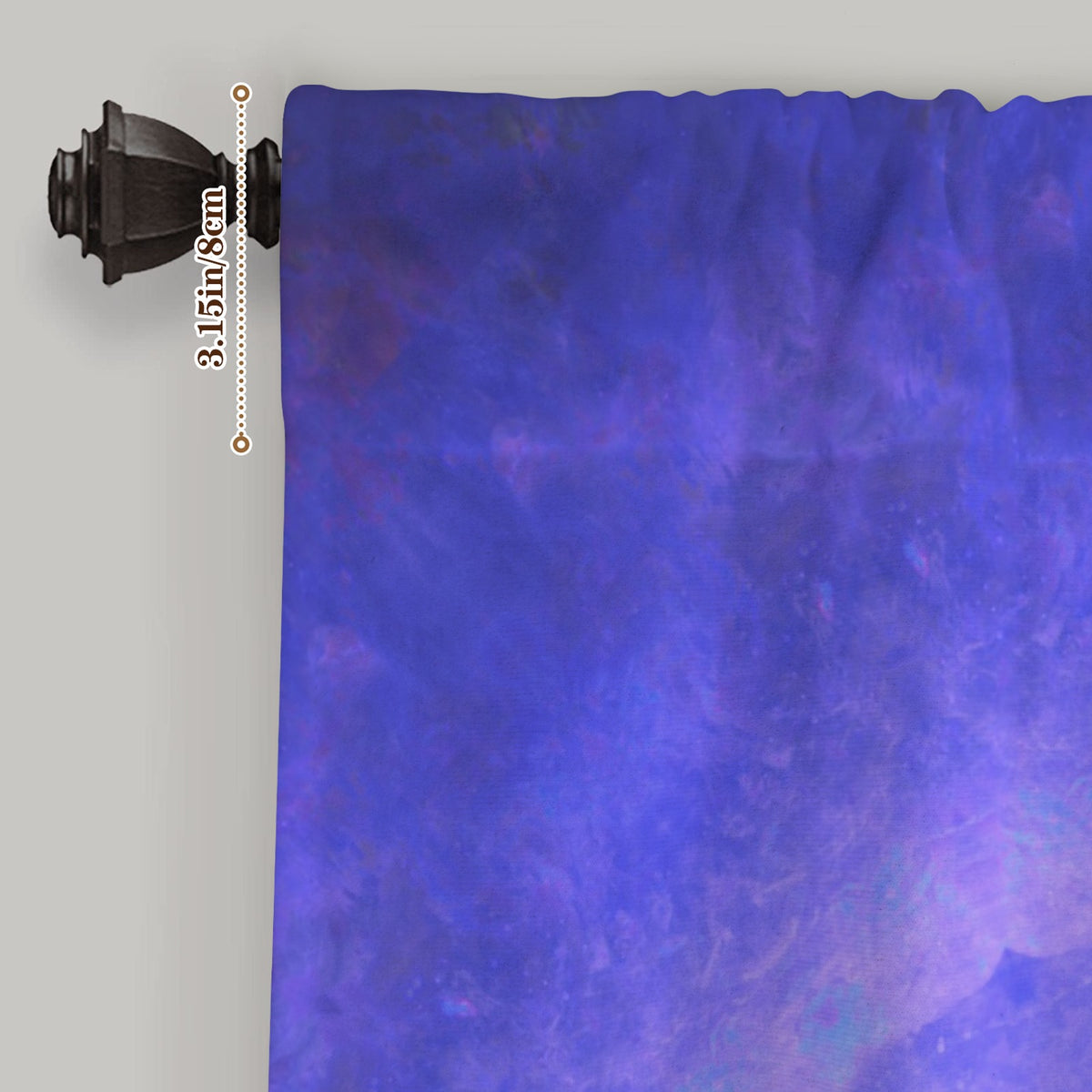 Katerina's Uncertainty-in Time & Space Desires Window Curtain 52" x 63" ( 1 Piece ) | Ships from USA