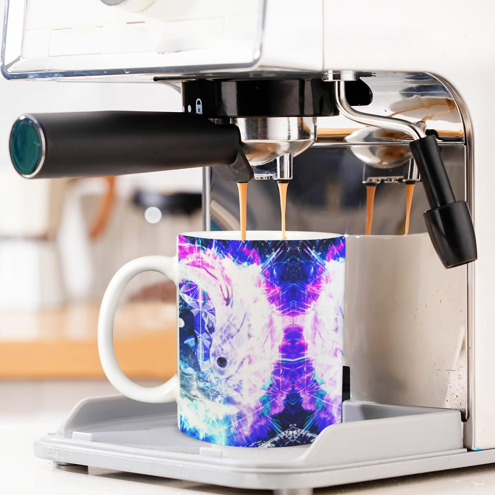 Creation's Koi Meditations Custom White Mug(11OZ)(Set of 2) | Ships from USA